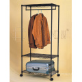 Adjustable 3 Tiers Epoxy Metal Garment Wardrobe Rack Shelf (CJ-B1030)